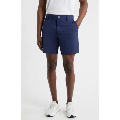 Johnnie-o Jupiters Stretch Cotton Blend Chino Shorts In Blue