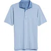Johnnie-o Gibbons Stripe Prep-formance Polo In Maliblu