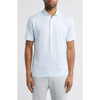 Johnnie-o Glidey Dot Print Prep-formance Golf Polo In Maliblu