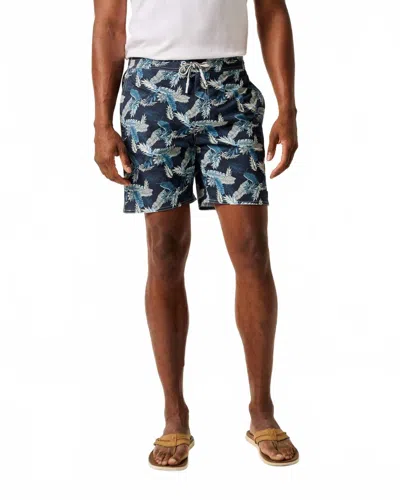 Johnnie-o Half Elastic Surf Shorts In Shore Haven In Multi