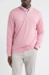 Johnnie-o Hanks Heathered Quarter Zip Pullover In Multi