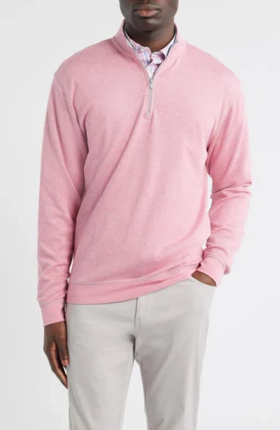 Johnnie-o Hanks Heathered Quarter Zip Pullover In Multi