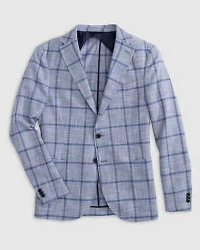 Pre-owned Johnnie-o Hargrove Woven Sport Coat Maliblu Size 46