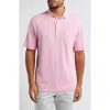 Johnnie-o Heathered Original 2.0 Pocket Polo In Petal