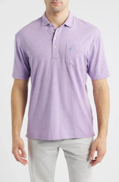 Johnnie-o Heathered Original 2.0 Regular Fit Polo In Purple
