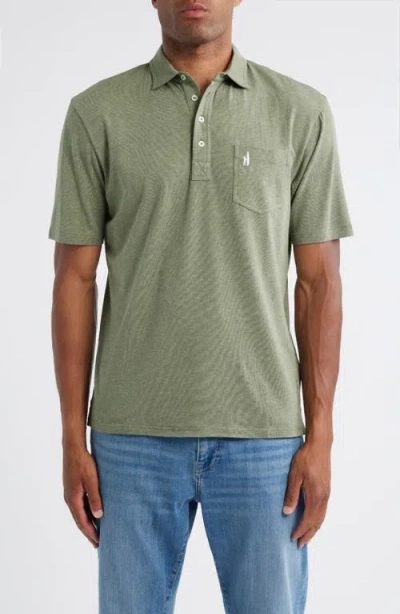Johnnie-o Heathered Original 2.0 Regular Fit Polo In Green