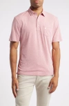 Johnnie-o Heathered Original 2.0 Regular Fit Polo In Samba