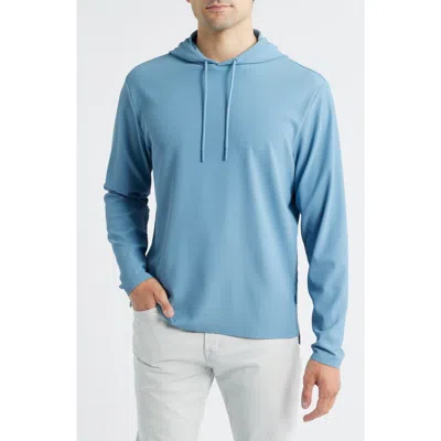 Johnnie-o Hoppin Rib Hoodie In Blue