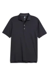 Johnnie-o Huron Prep-formance Polo In Black