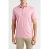 Johnnie-o Huron Prep-formance Polo In Pink