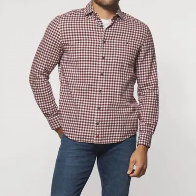 Johnnie-o Hyat Button Up Shirt In Malibu Red In Multi