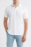 Johnnie-o Idris Top Shelf Heathered Polo In White