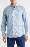 Johnnie-o Jaden Check Stretch Button-up Shirt In Multi