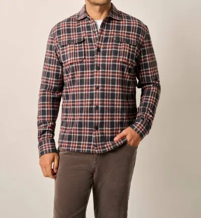 Johnnie-o Jimmy Stretch Flannel Shirt In Creole In Multi