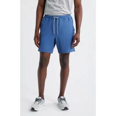 Johnnie-o Jumpin Rib Lounge Shorts In Blue