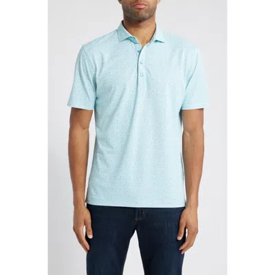Johnnie-o Junes Floral Prep-formance Golf Polo In Green Grass