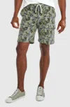 Johnnie-o Jungle Lounger Shorts In Charcoal In Pink