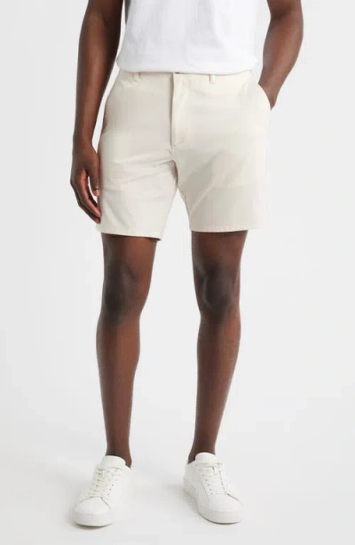 Johnnie-o Jupiter Cotton Blend Chino Shorts In White