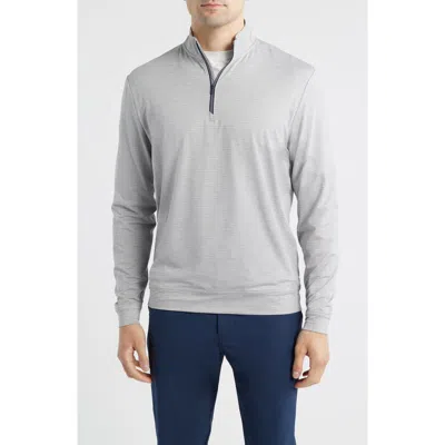Johnnie-o Kanan Quarter Zip Pullover In Gray