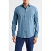 Johnnie-o Kenney Check Stretch Button-up Shirt In Pink