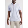 Johnnie-o Kerwin Stripe Prep-formance Golf Polo In Kona