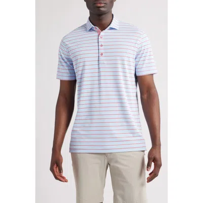 Johnnie-o Kerwin Stripe Prep-formance Golf Polo In Kona