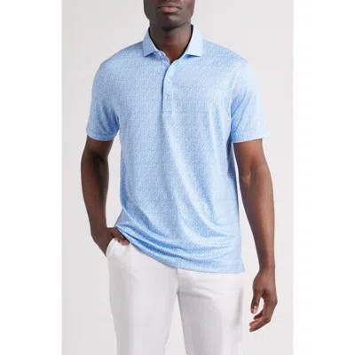 Johnnie-o Kiwi Print Prep-formance Golf Polo In Blue