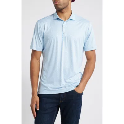 Johnnie-o Link Geo Print Prep-formance Golf Polo In Barrels Blue
