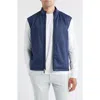 Johnnie-o Lomond Check Zip-up Vest In Blue