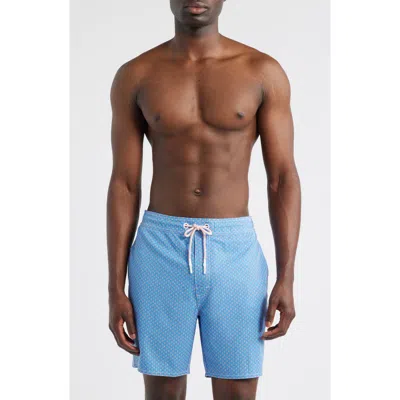 Johnnie-o Madeira Swim Trunks In Blue