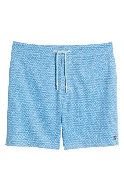 Johnnie-o Malta Swim Trunks In Maliblu