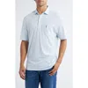 Johnnie-o Matthis Stripe Pocket Polo In Air