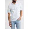 Johnnie-o Matthis Stripe Pocket Polo In White