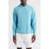 Johnnie-o Maxwell Hooded Long Sleeve T-shirt In Gray