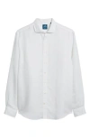 Johnnie-o Mccarthy Solid Linen Blend Button-up Shirt In White
