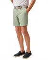 Johnnie-o Melrose Cotton Linen Short In Blue Surf In Green