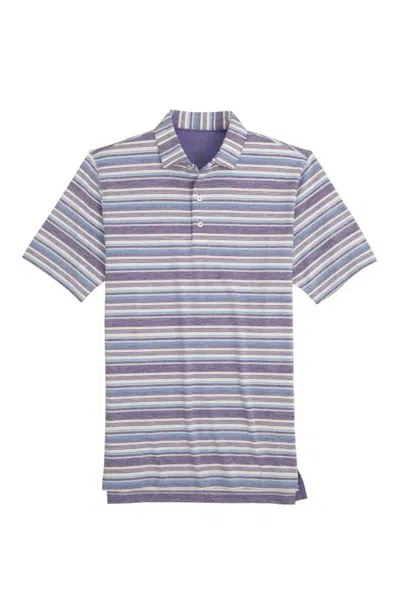 Johnnie-o Men's Beckett Performance Polo In Pompei In Purple