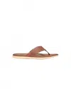 Johnnie-o Men's Boardwalk Woven Faux Leather Sandal In Tan In Multi