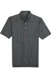 JOHNNIE-O MEN'S CARTER POLO SHIRT IN HEATHER BLACK