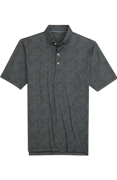 JOHNNIE-O MEN'S CARTER POLO SHIRT IN HEATHER BLACK