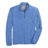 Johnnie-o Men's Glades Performance 1/4 Zip Pullover In Biarritz In Black