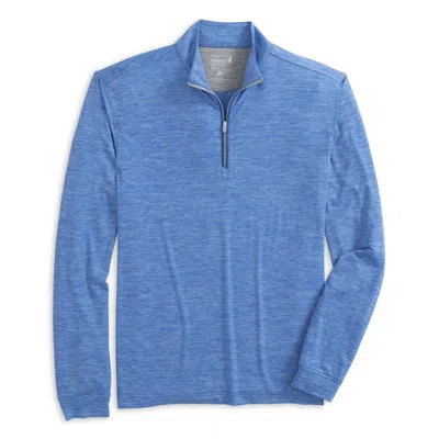 Johnnie-o Men's Glades Performance 1/4 Zip Pullover In Biarritz In Black