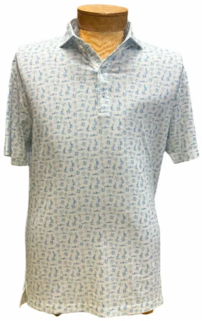 Johnnie-o Men's Herd Polo Shirt In Biarritz In Blue