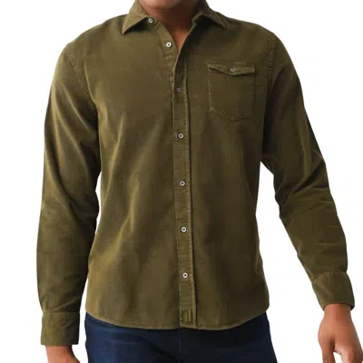 Johnnie-o Men's Kodiak Button Down Shirt In Olive In Green