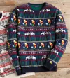 Johnnie-o Men's Merino Crew Sweater In Twilight In Multi