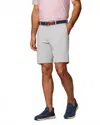Johnnie-o Men's Mulligan Performance Woven Shorts In Light Gray In Gray