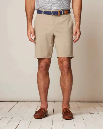Johnnie-o Men's Mulligan Performance Woven Shorts In Light Khaki In Neutral