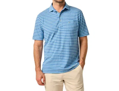 Johnnie-o Men's Original 4 Button Polo Shirt In Deep Ocean In Blue