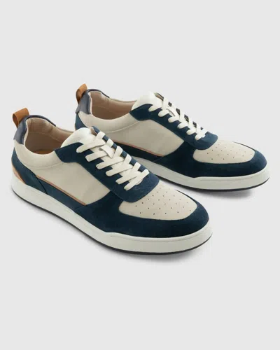 Johnnie-o Men's Topspin Court Sneakers In Navy/white In Multi