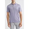 Johnnie-o Michael Stripe Performance Golf Polo In Blue